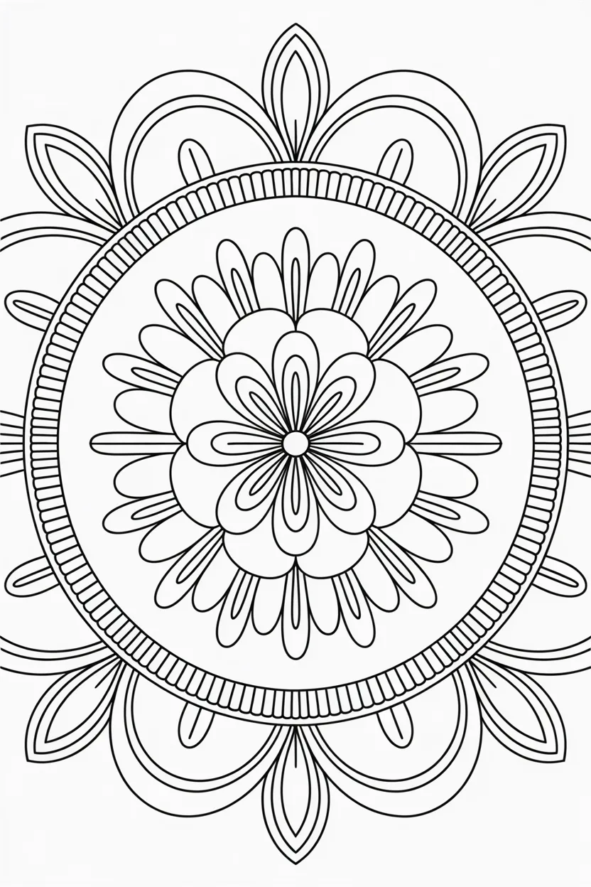 floral mandala coloring pages
