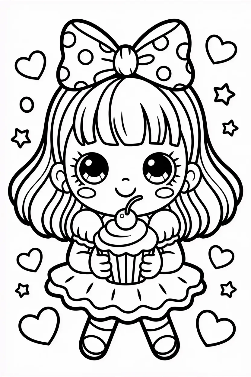 cute girl coloring pages free printable