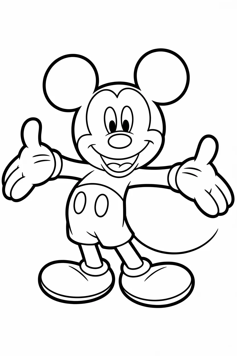 Mickey Mouse coloring pages free printable