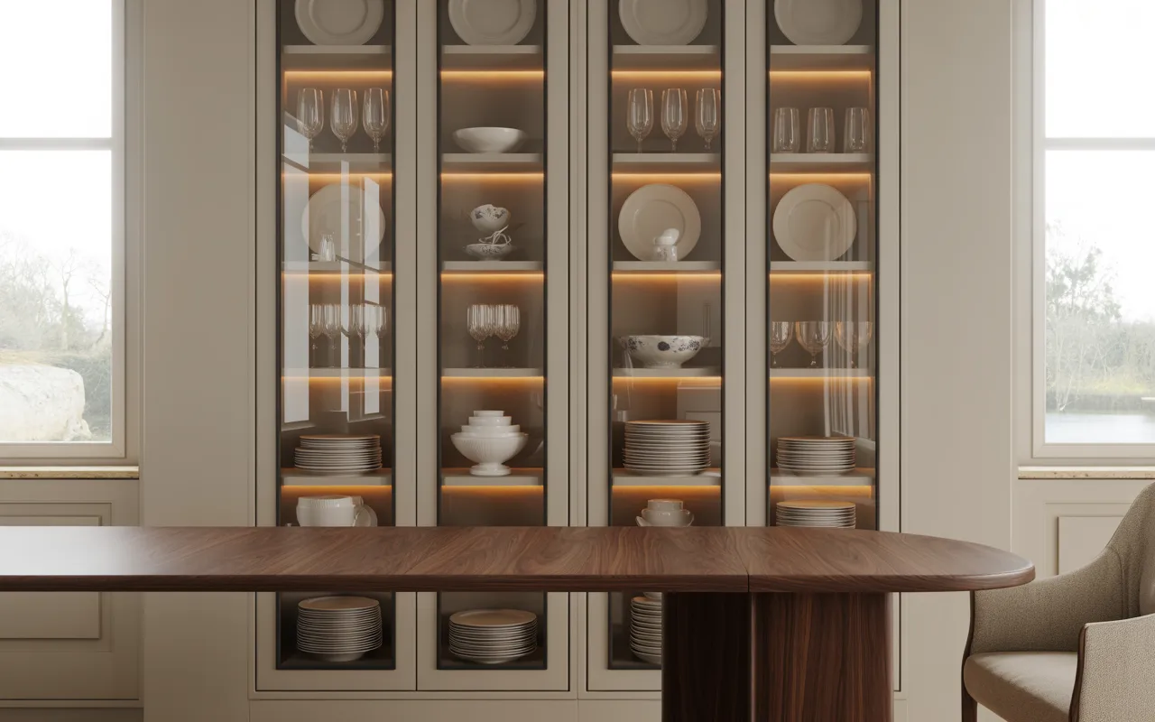 Glass Cabinet Storage