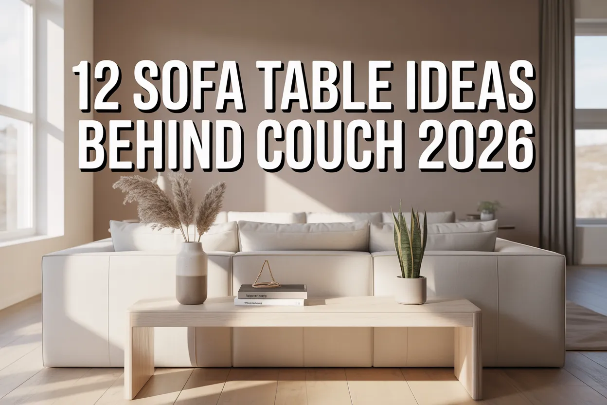 Sofa Table Ideas Behind Couch