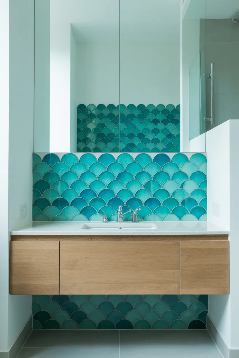 Mermaid Tile Bathroom Ideas