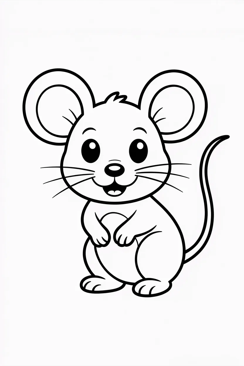 Mouse coloring pages free printable 