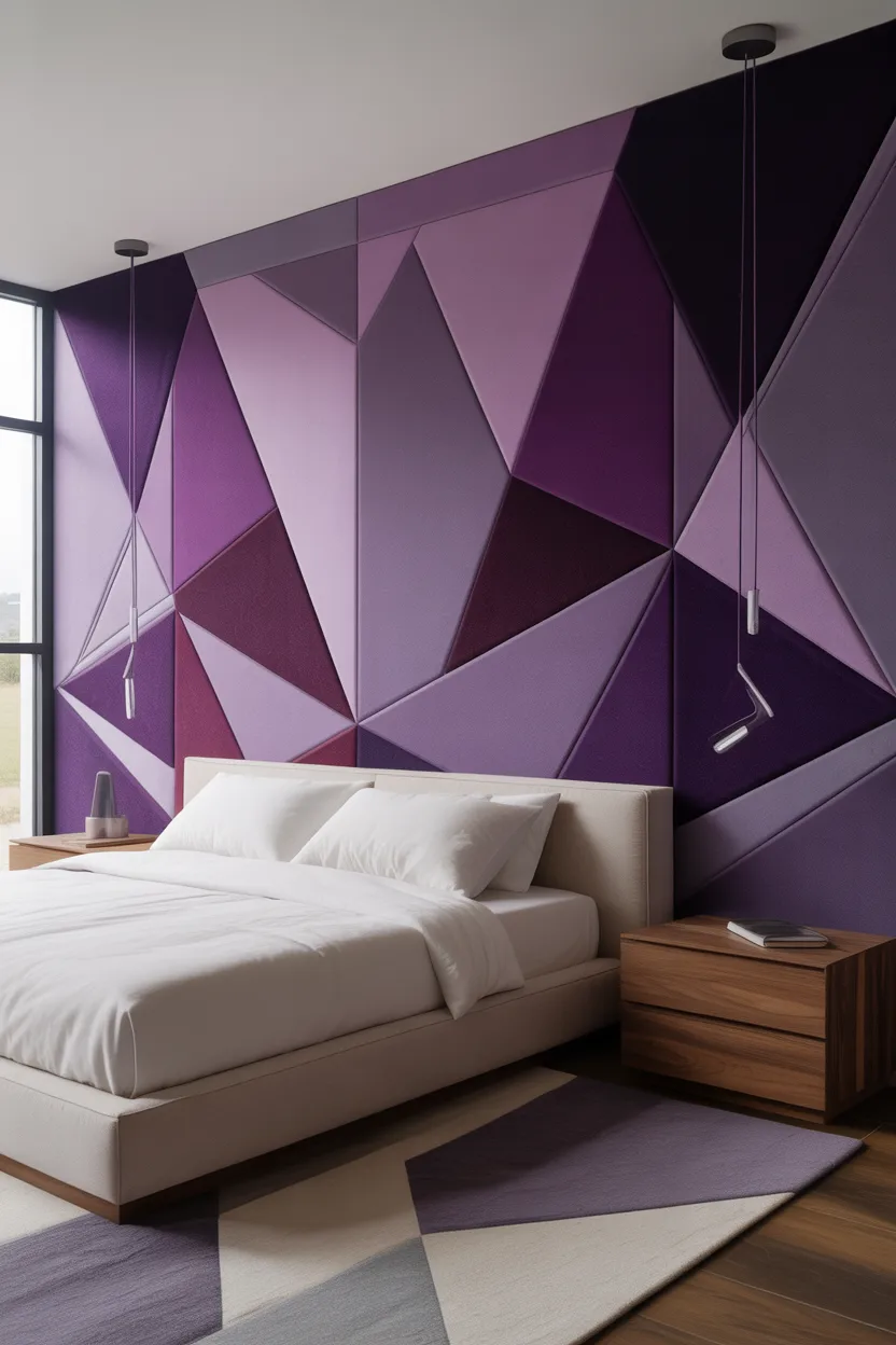 Purple Gray Bedroom Ideas