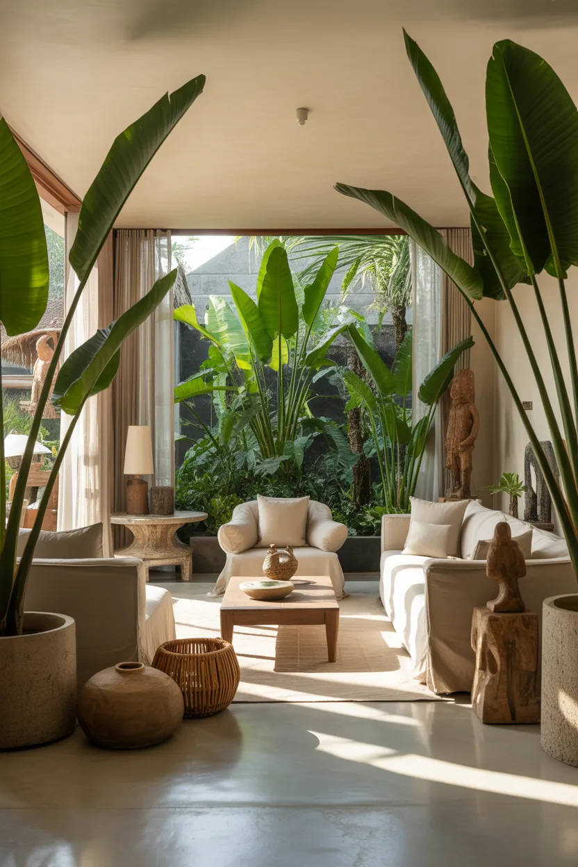 Tropical Jungle Living Room