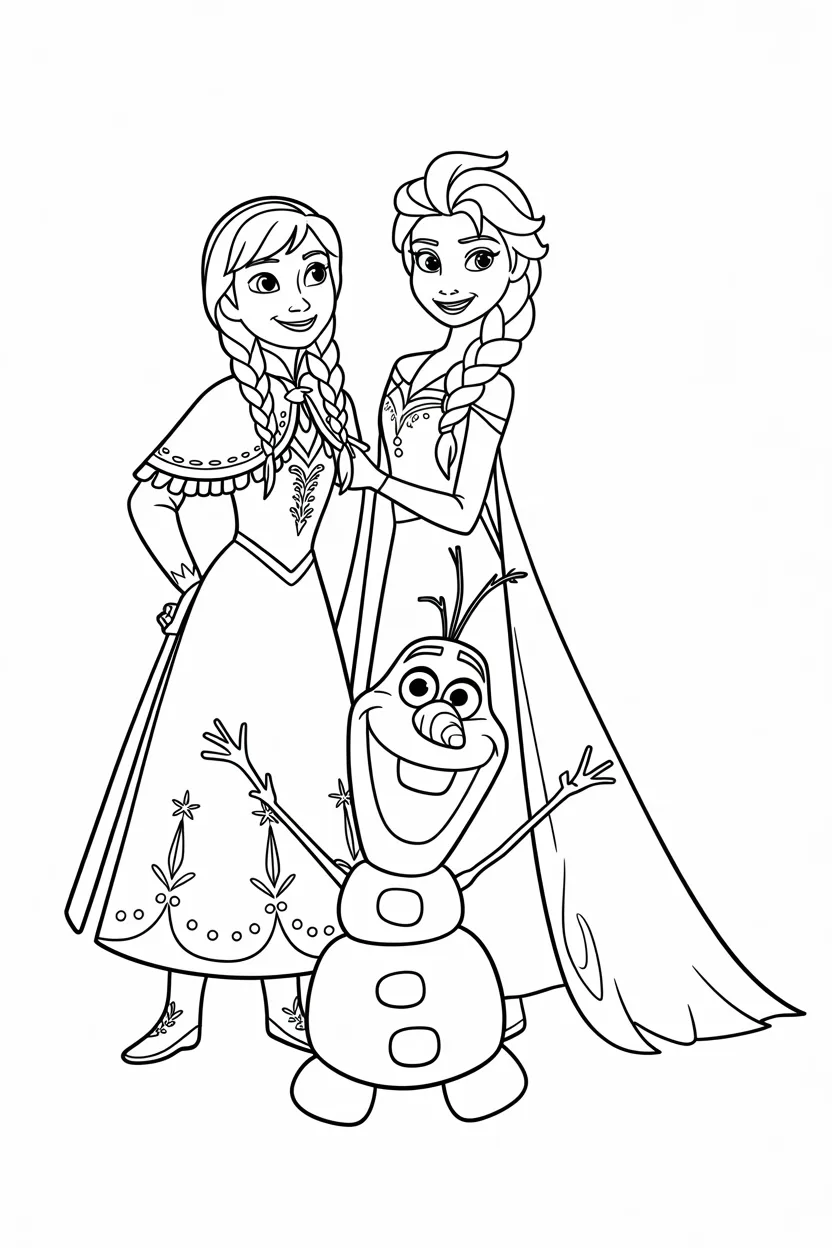 Frozen Coloring Pages Free Printable