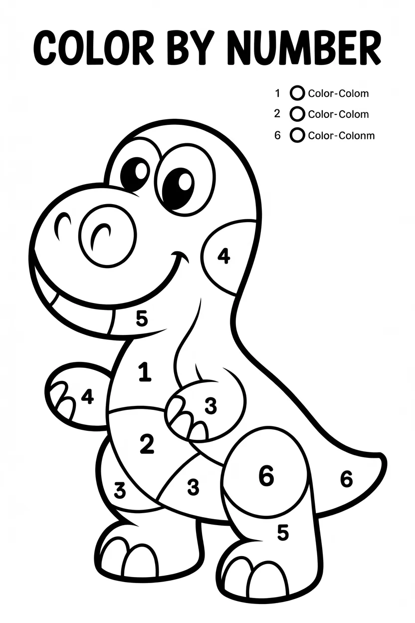 5 Color by Numbers Activity Pages Free Printable