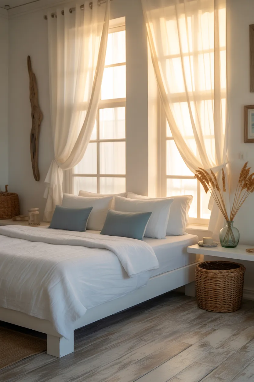 Coastal Boho Bedroom Decor