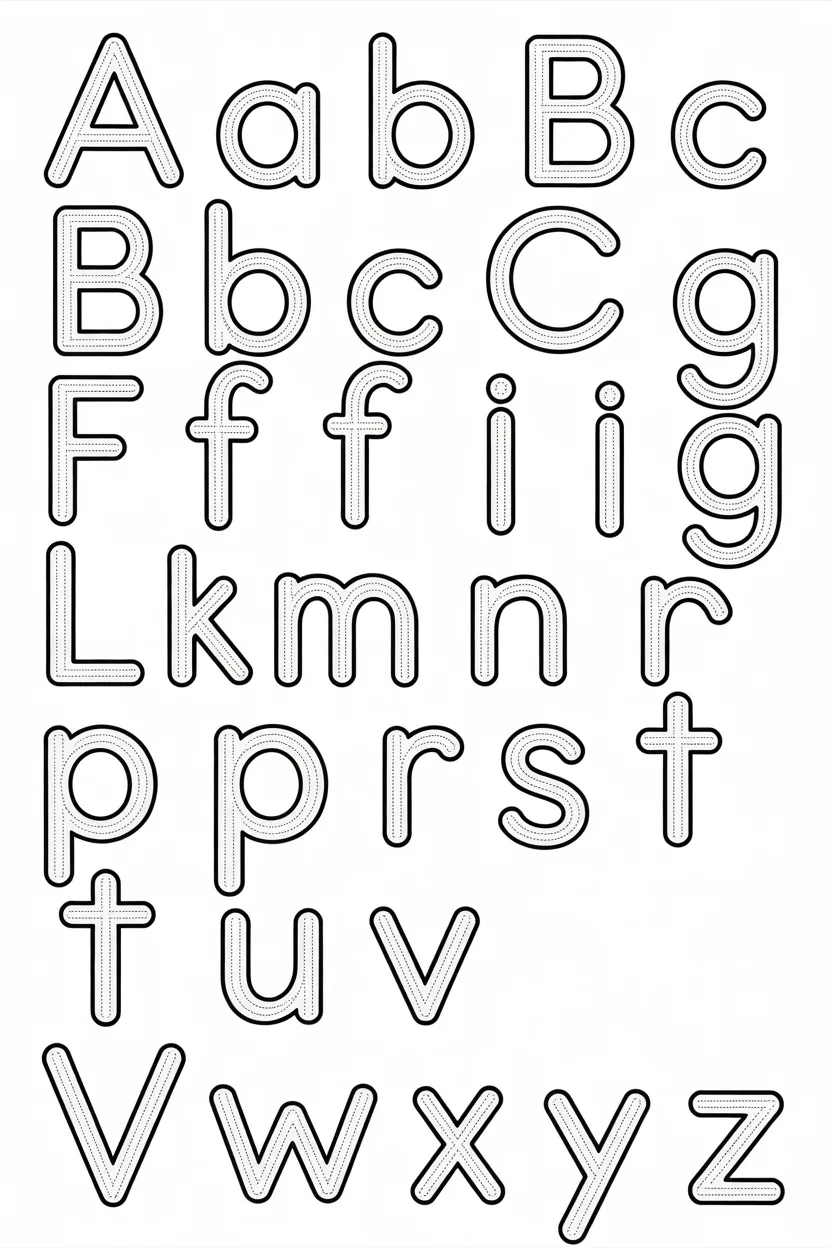 alphabets tracing worksheets free printable