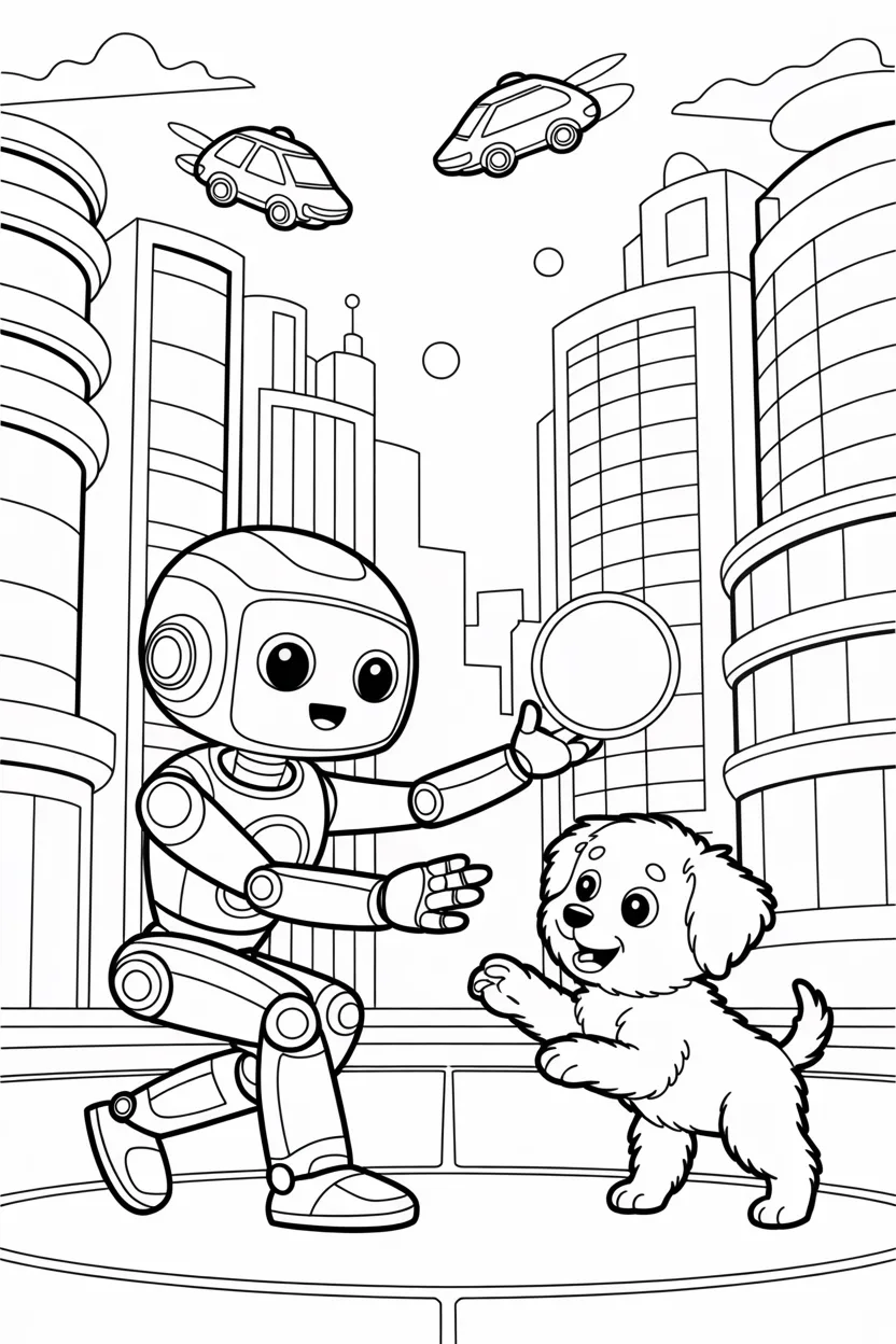 Robot coloring pages free printable