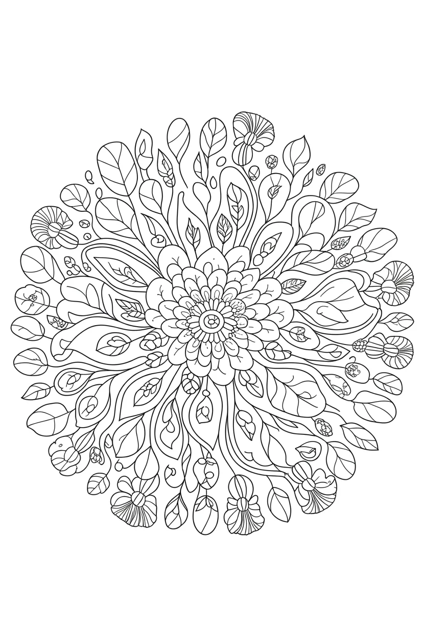mandala floral coloring pages free printable