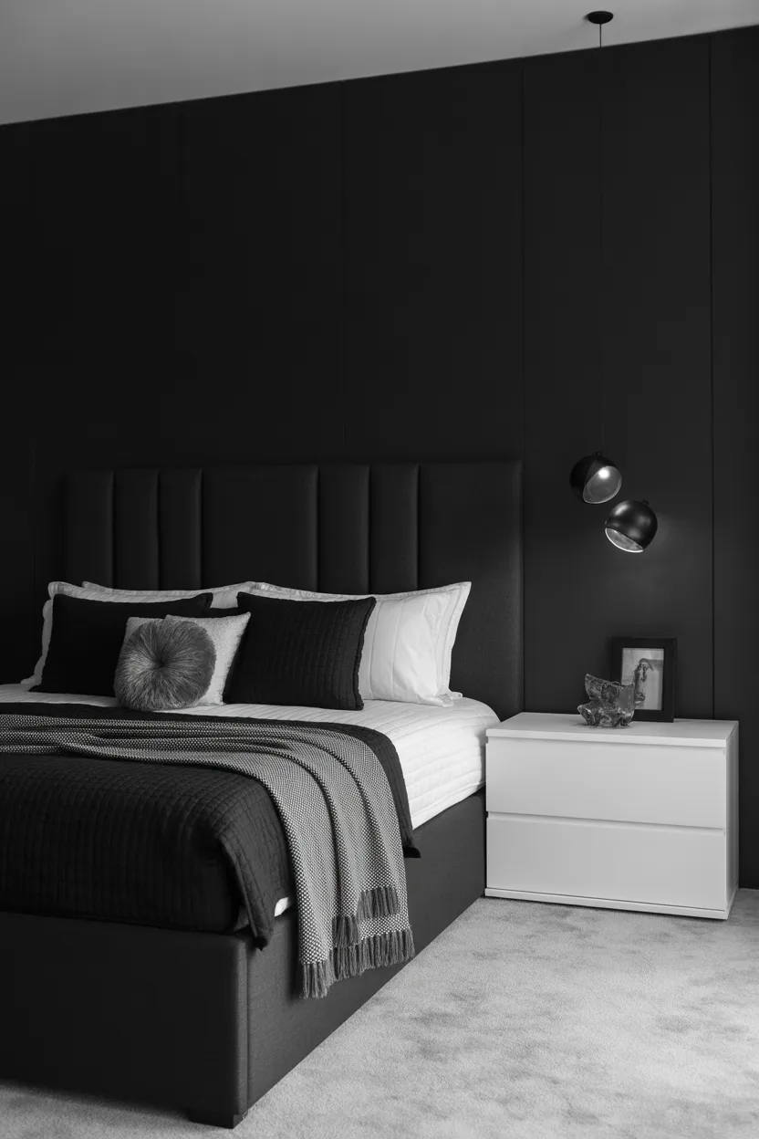 Black and White Bedroom Ideas