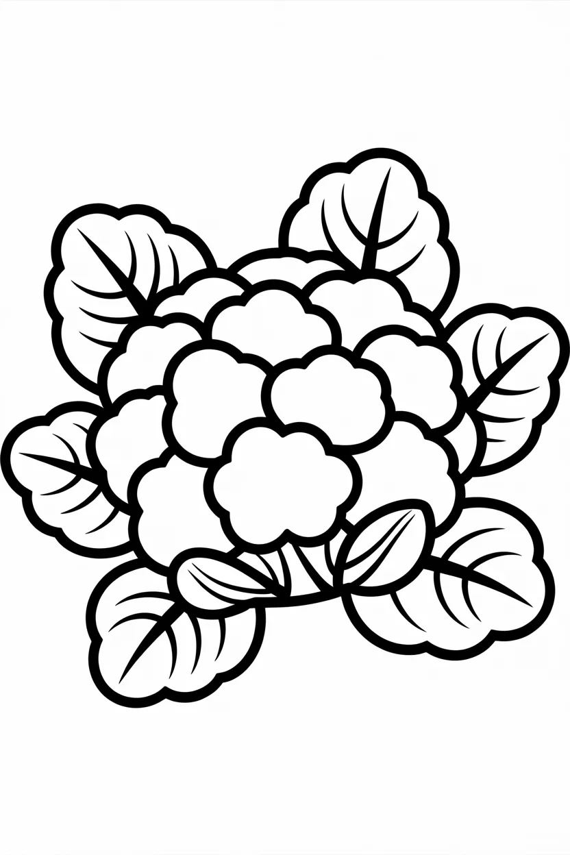 5 Cauliflower coloring pages free printable