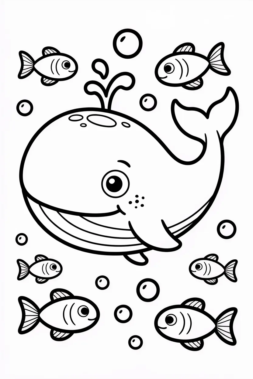 whale coloring pages free printable