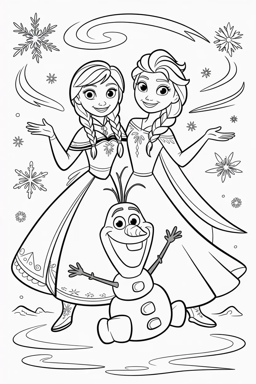Frozen Coloring Pages Free Printable