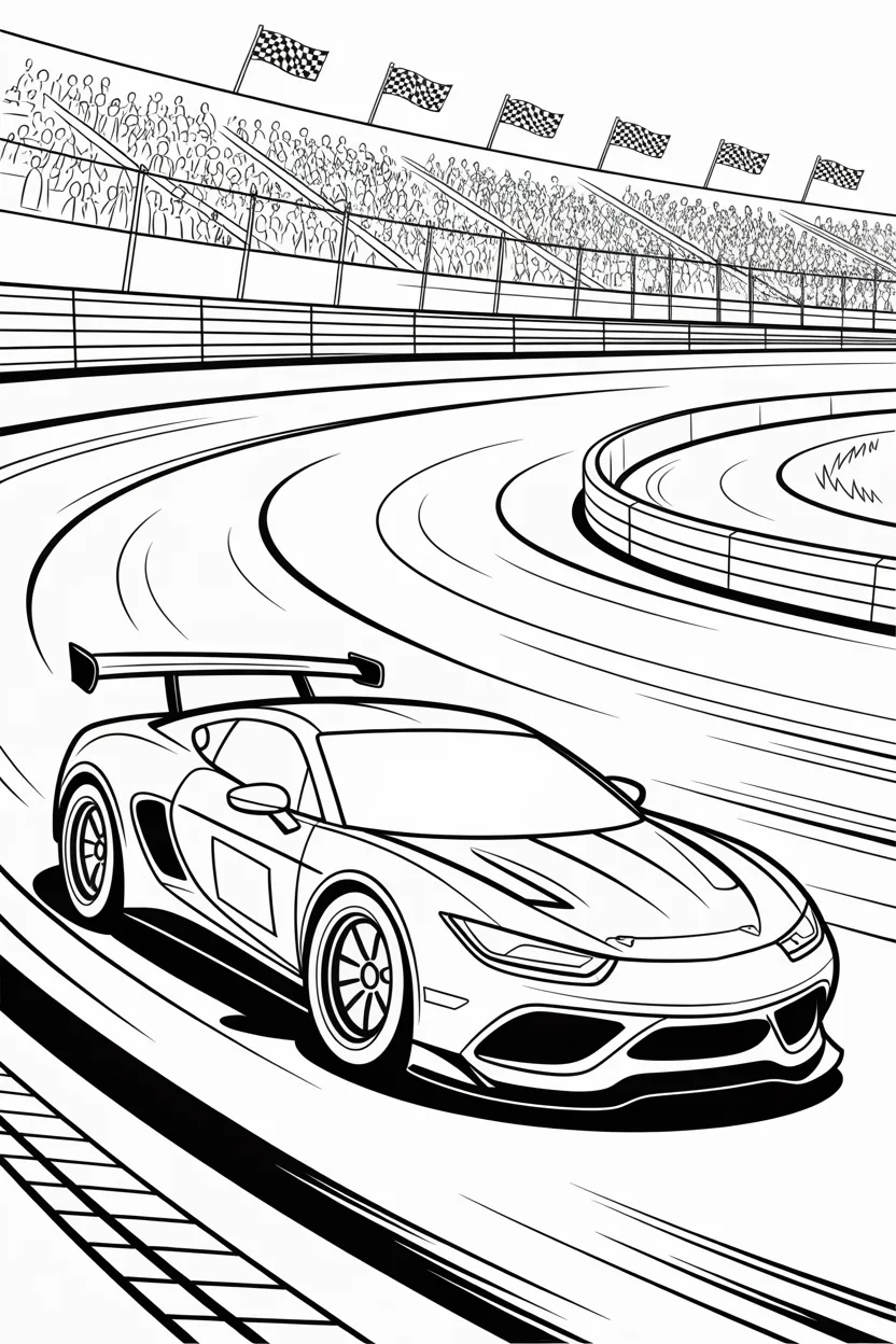 racing cars coloring pages free printable