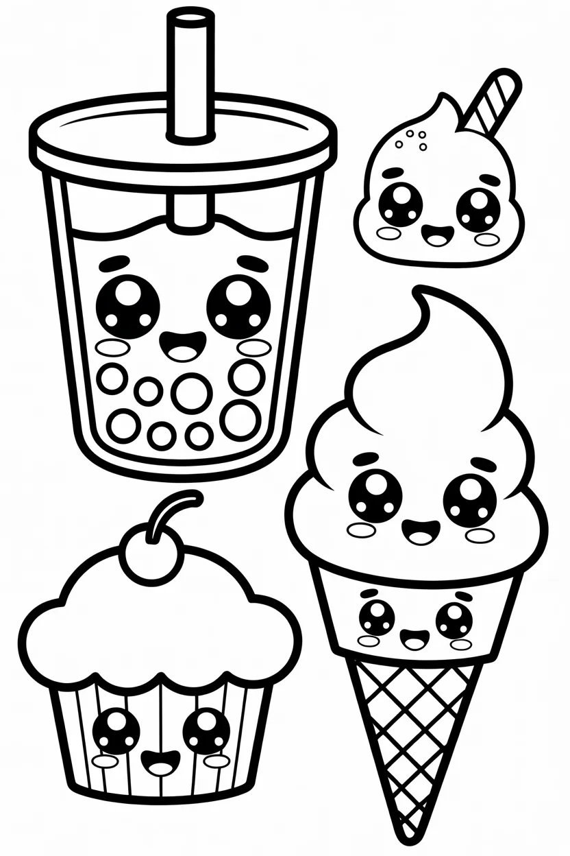 Food coloring pages free printable