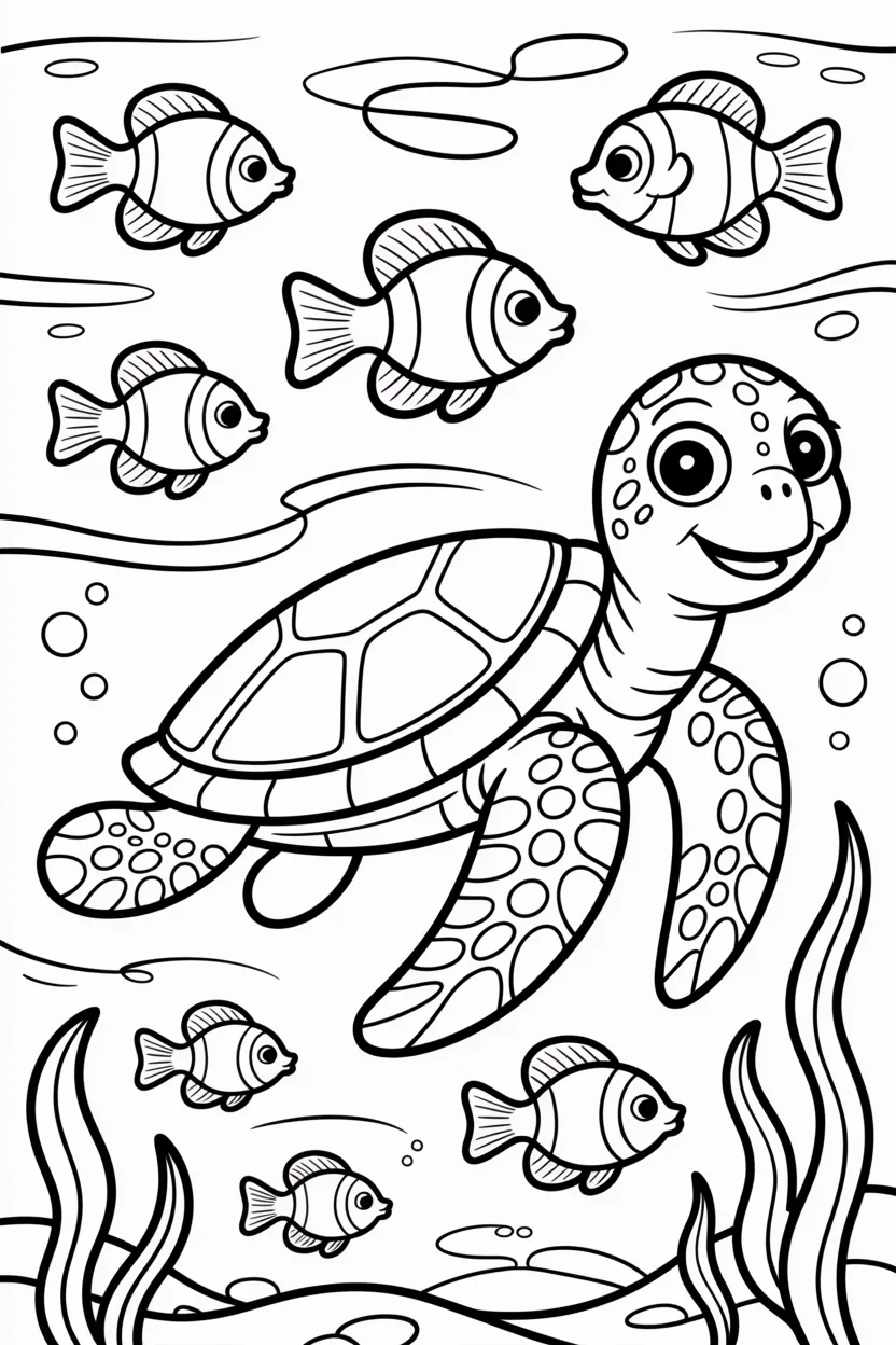 Sea Turtle Coloring Pages Free Printable