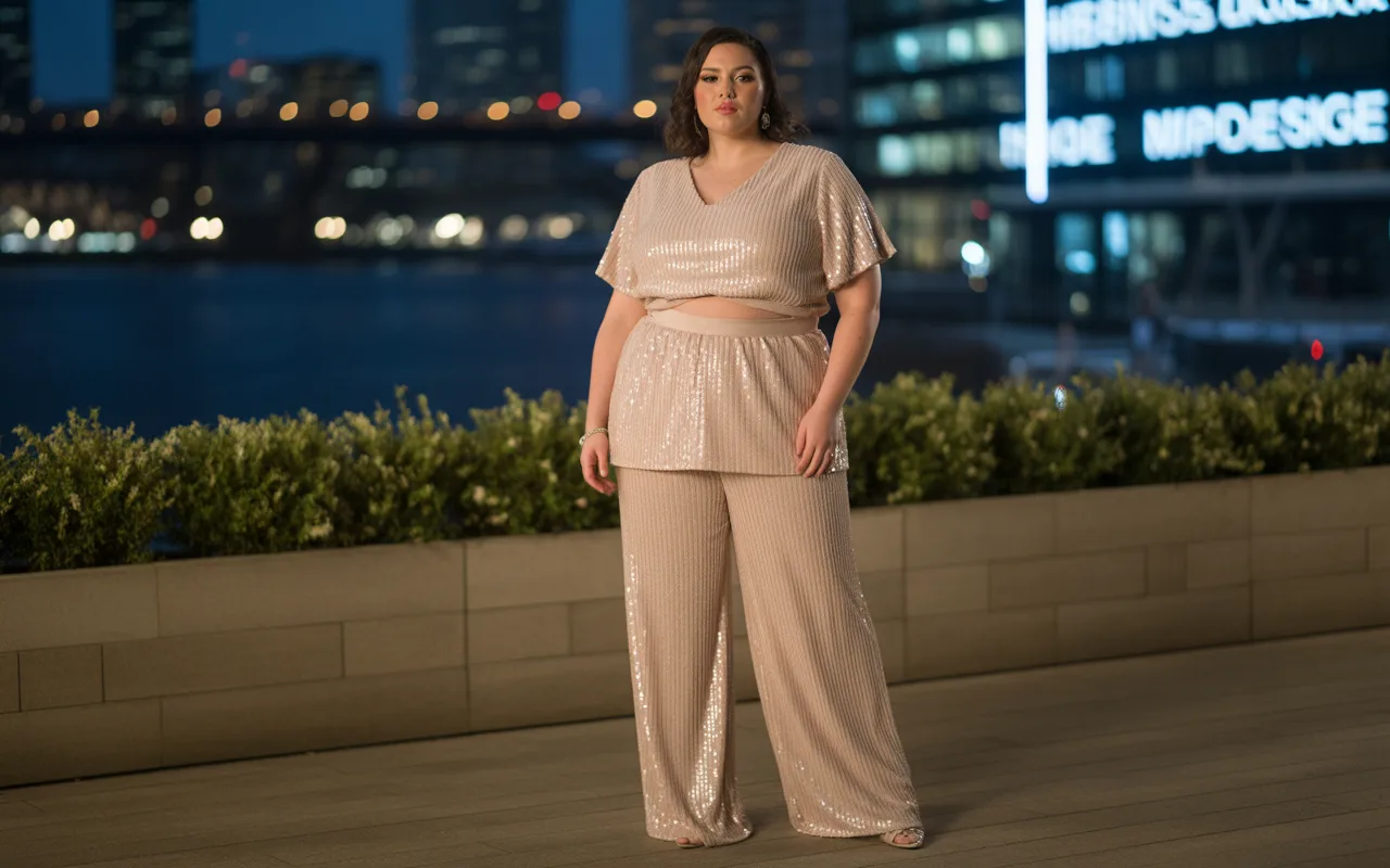 Two-Piece Sequin Coordinate Set