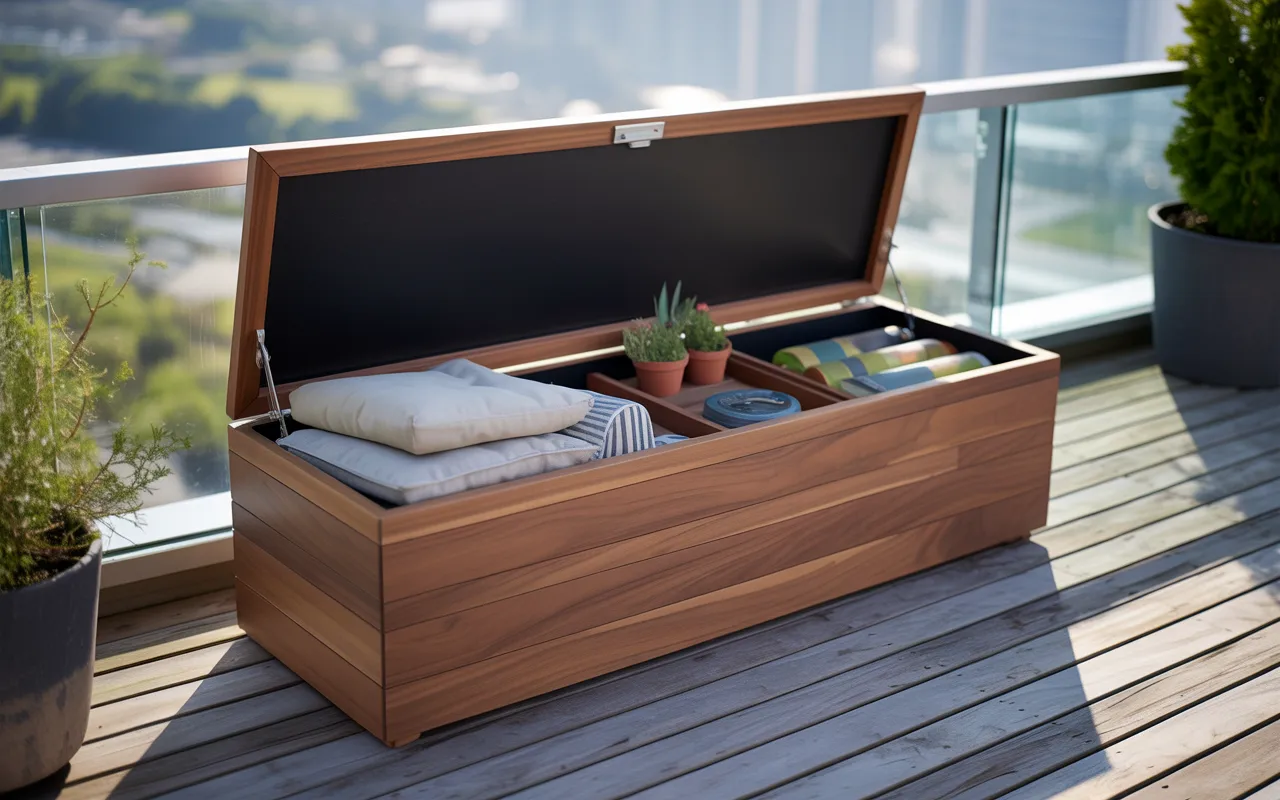 Bench With Compartments