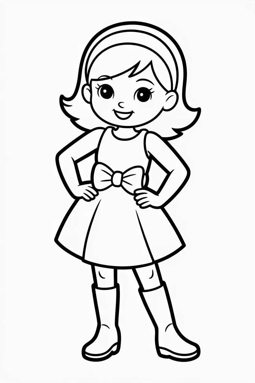 Fashion girl coloring pages free printable