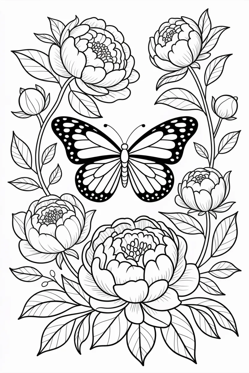 Butterfly coloring pages free printable