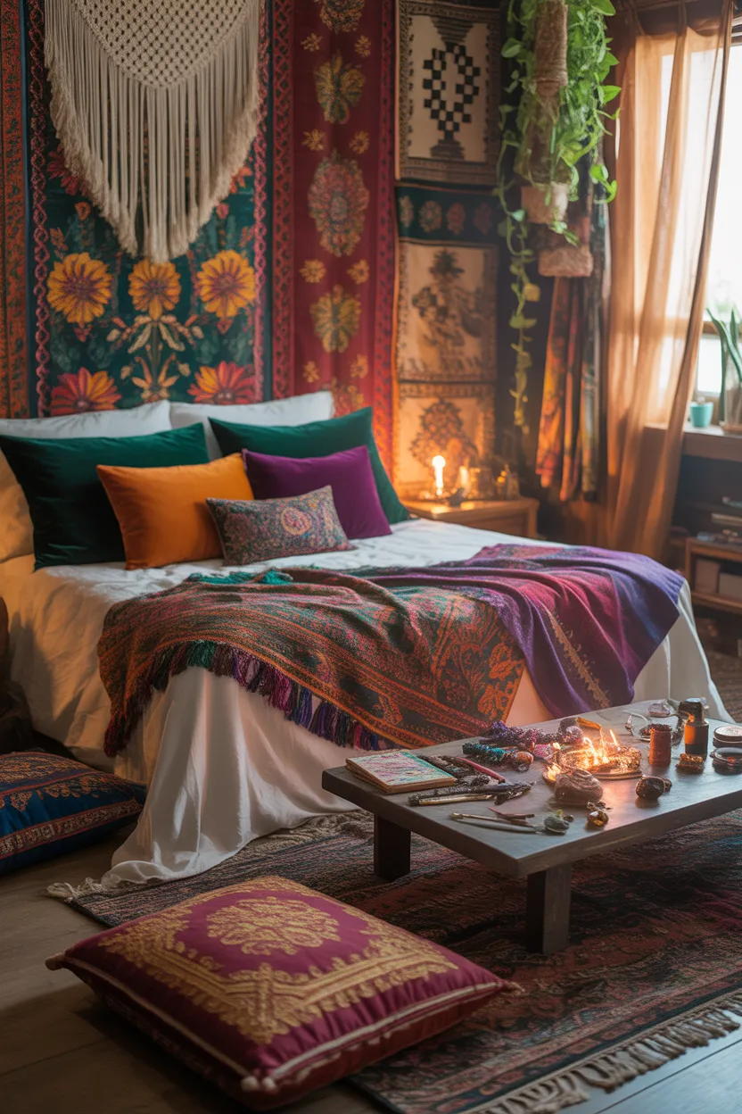 Boho Maximalist Bedroom Ideas