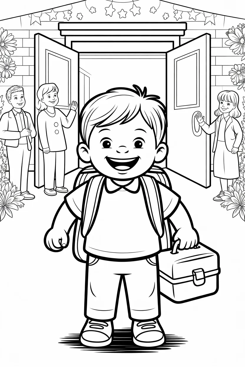 Back to School Coloring Pages Free Printable for Kids