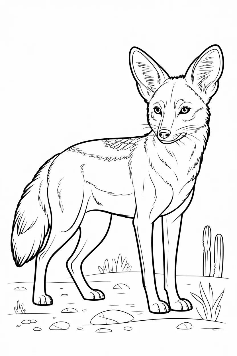 5 Jackal coloring pages free printable