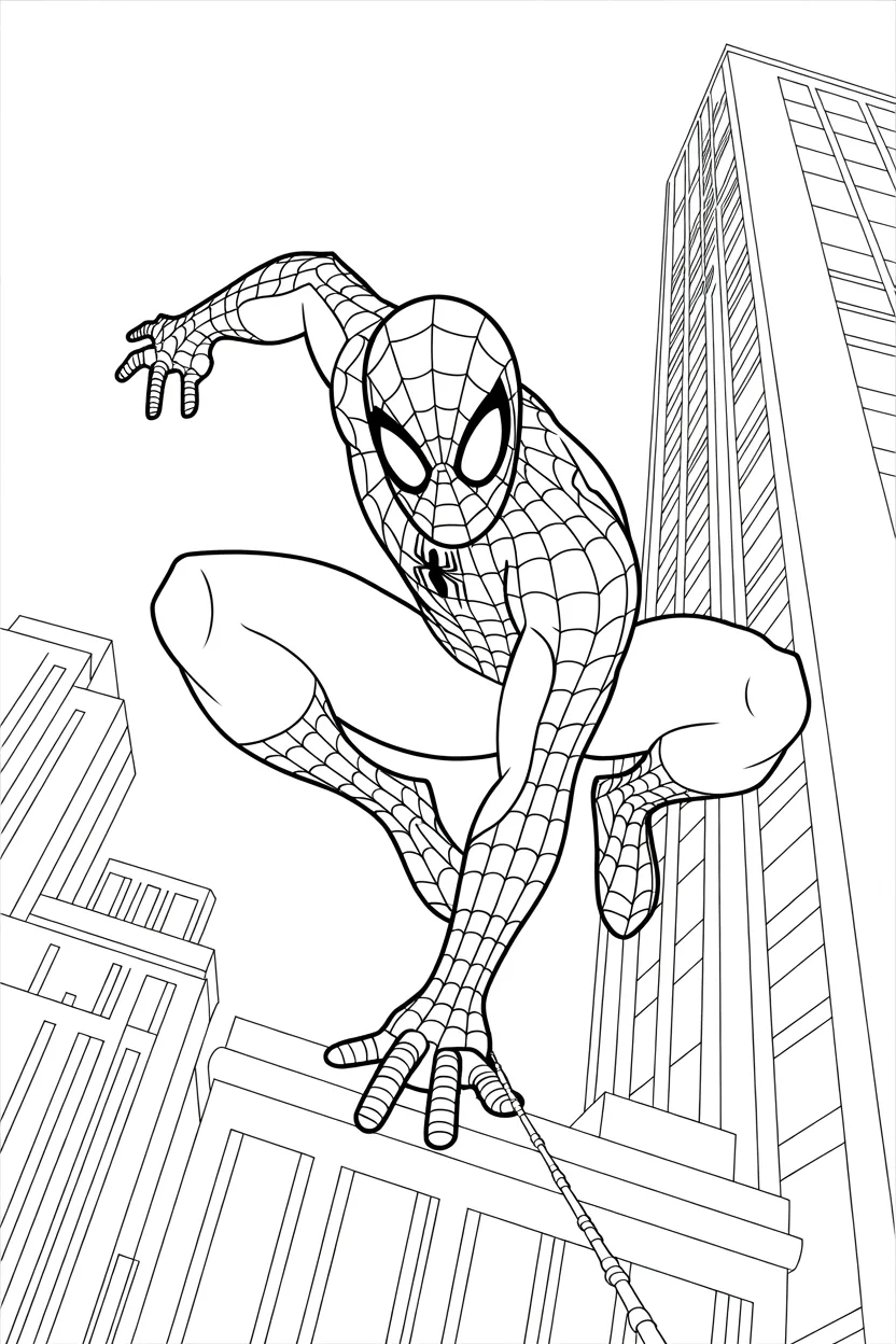 Spiderman coloring pages free printable