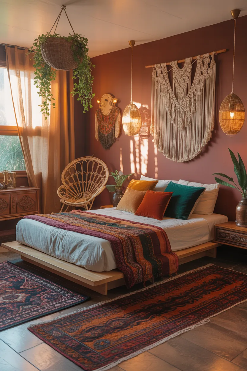 Boho Maximalist Bedroom Ideas