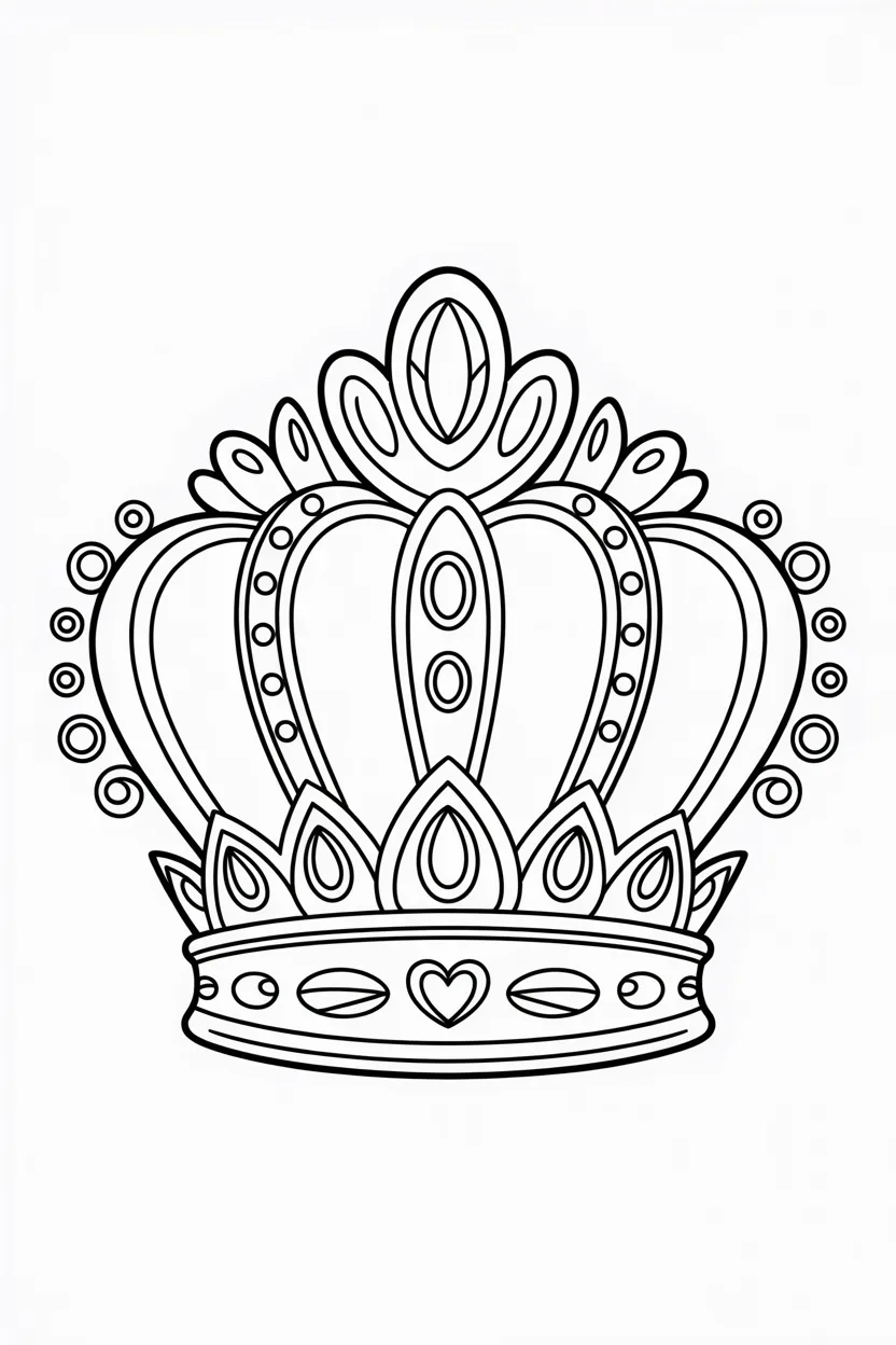 Royal crown coloring pages free printable