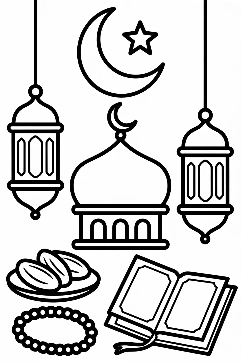 Ramadan Coloring Pages Free Printable