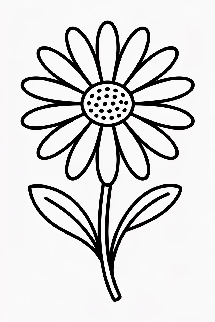 daisy flowers coloring pages free printable
