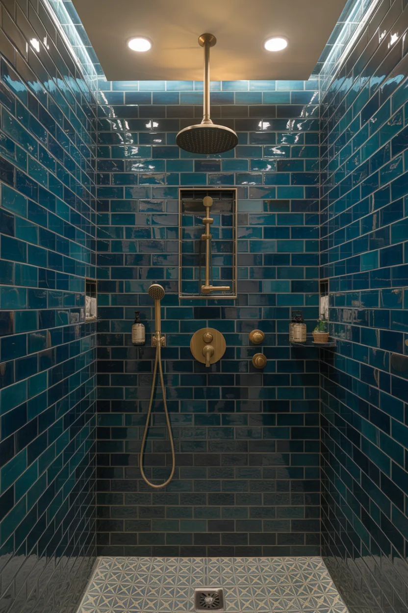 Moody Blue Bathroom Ideas