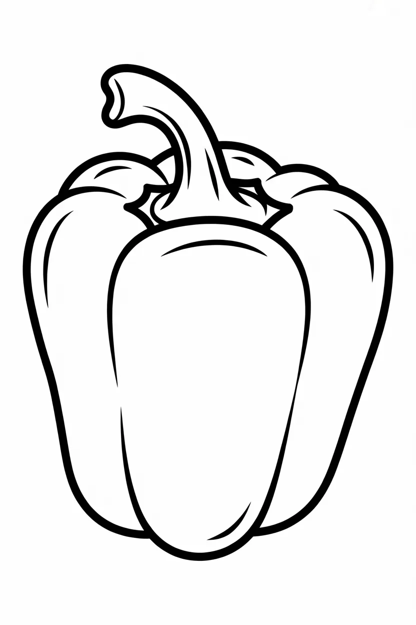 Capsicum coloring pages