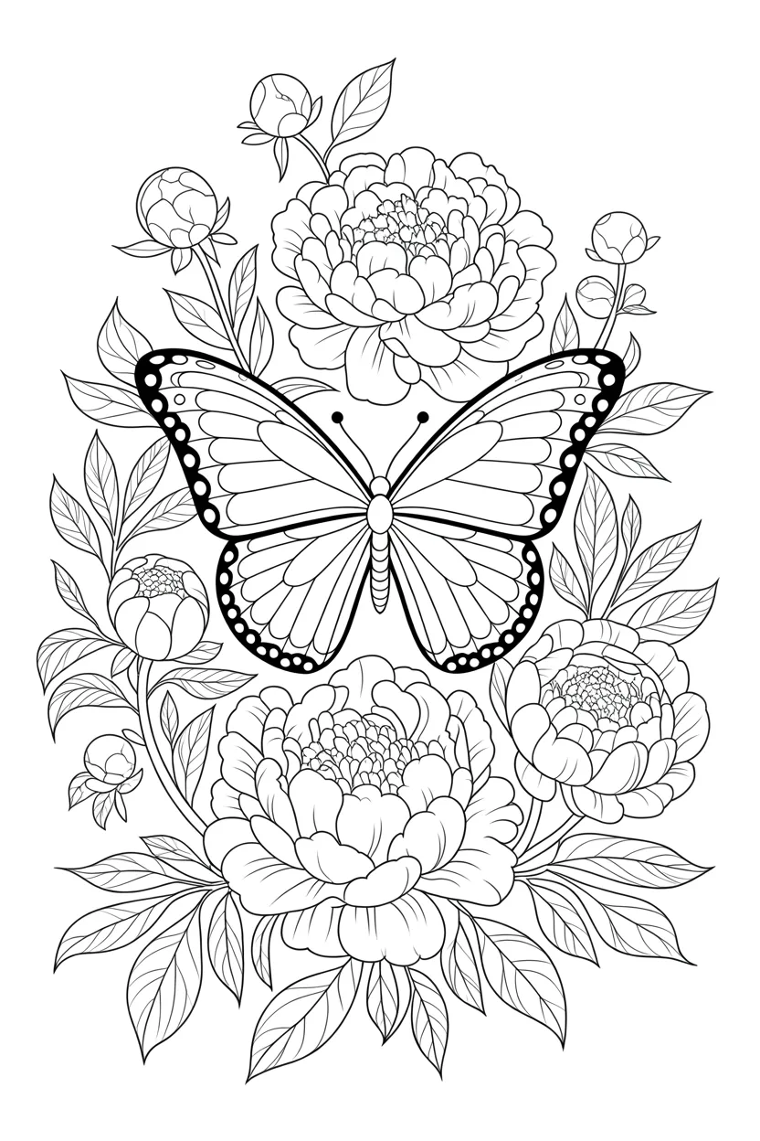 Butterfly coloring pages free printable
