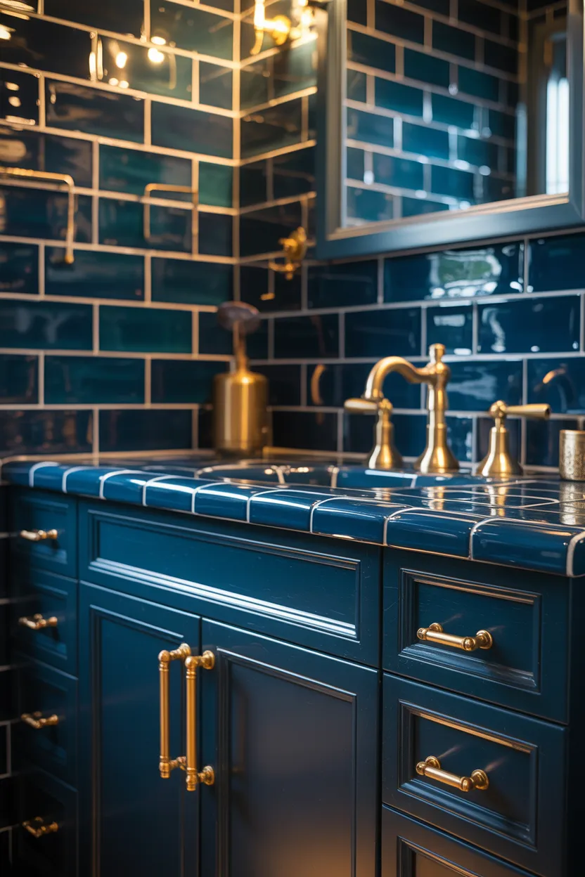 Moody Blue Bathroom Ideas