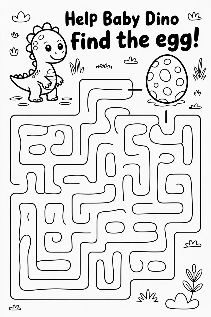 maze puzzle activity worksheet free printable