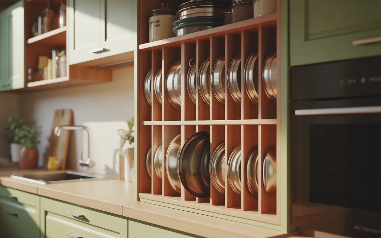 How Can I Create a Pot Lid Storage System That Stays Organized Long-Term?