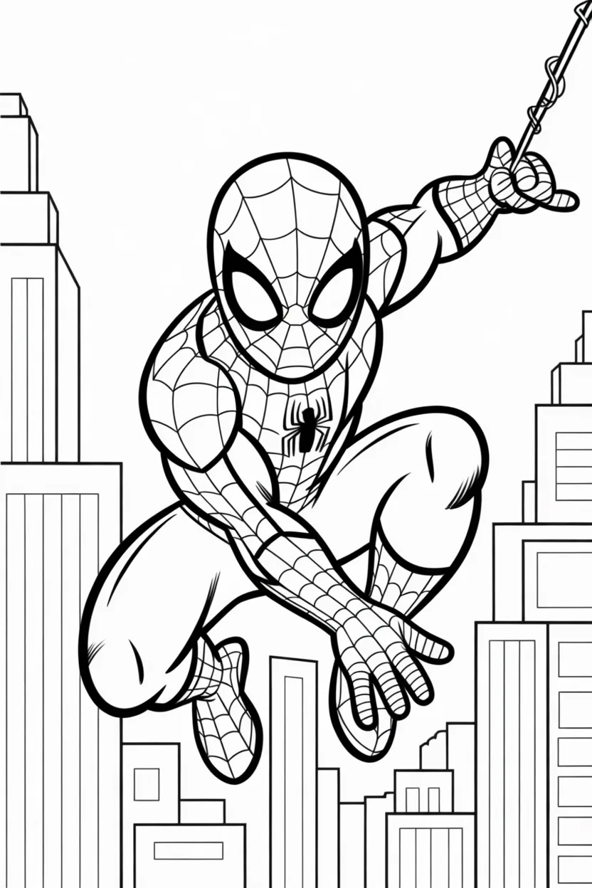 Spiderman coloring pages free printable