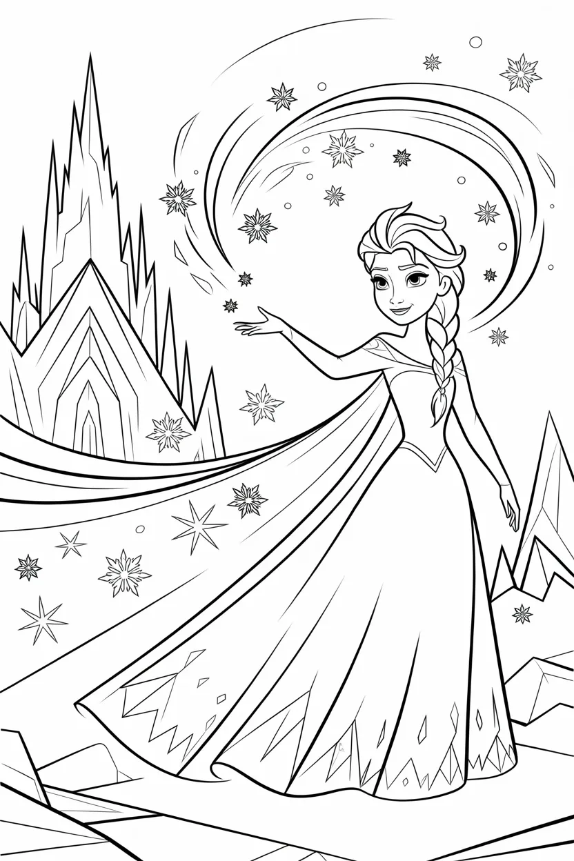frozen coloring pages free printable