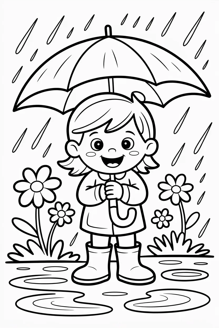 5 Spring coloring pages free printable