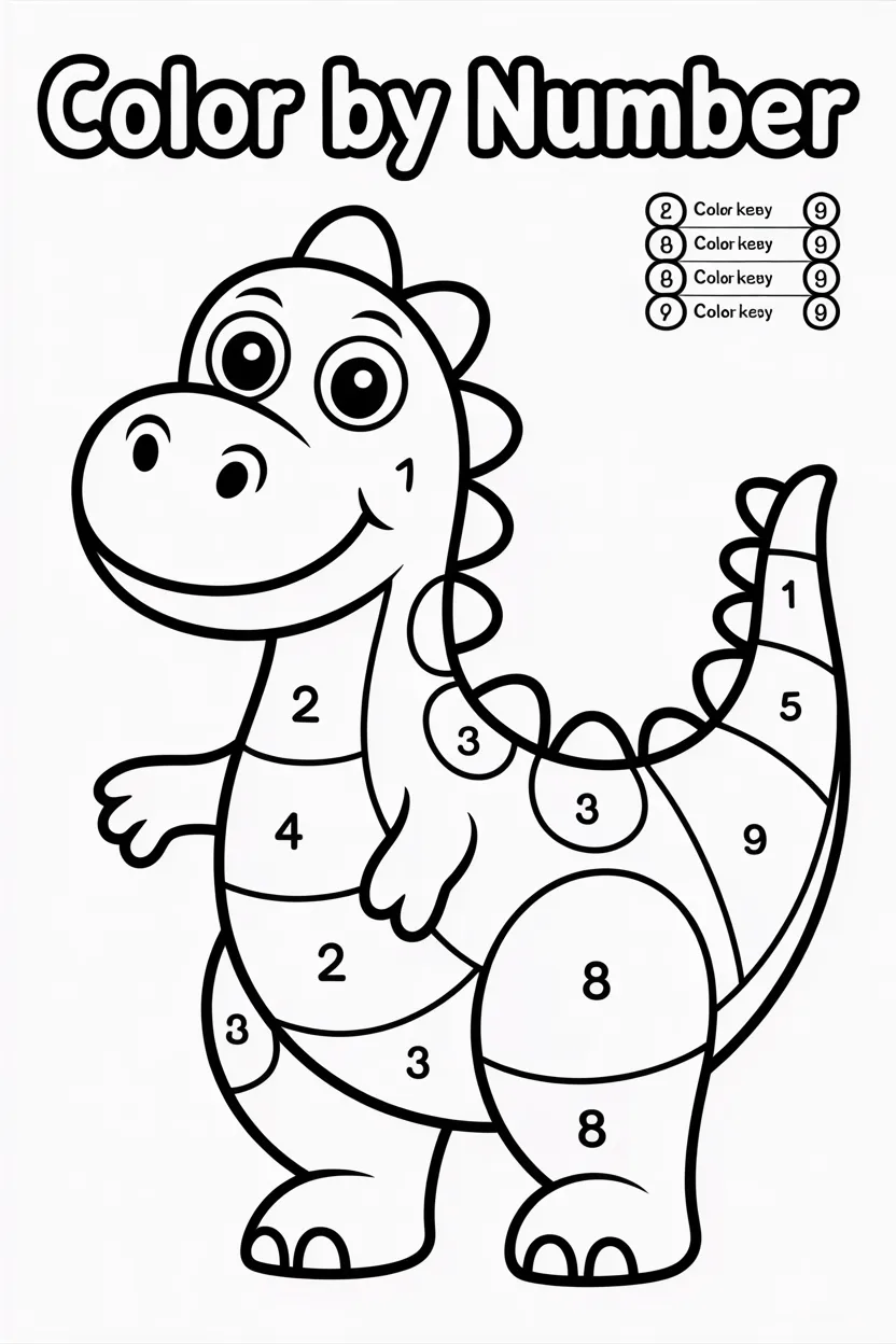 5 Color by Numbers Activity Pages Free Printable