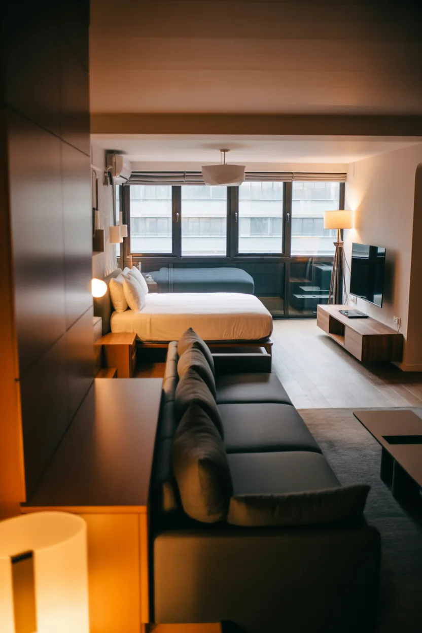 Living Room and Bedroom Combo Ideas