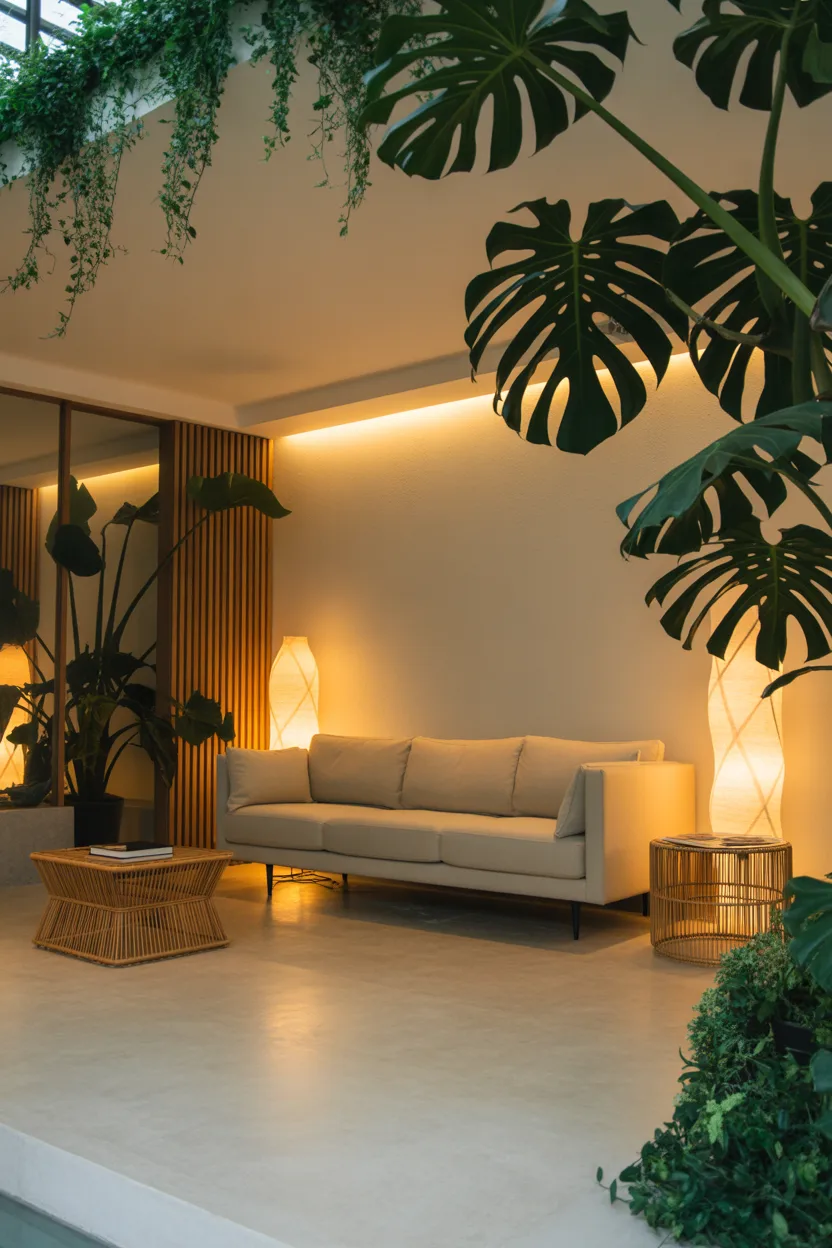 Tropical Jungle Living Room