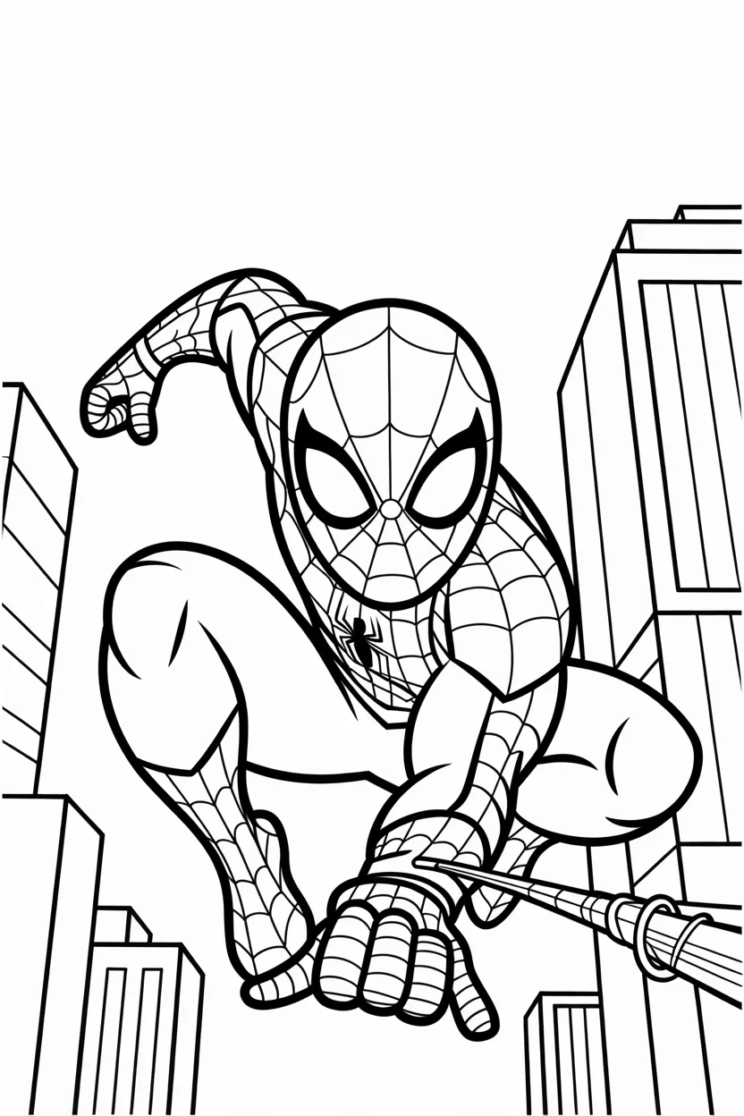 Spiderman coloring pages free printable