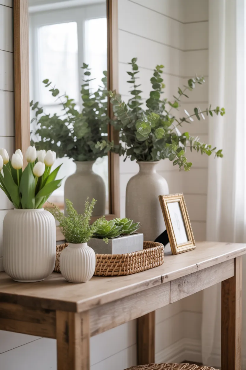 Spring Decor Entry Table Ideas