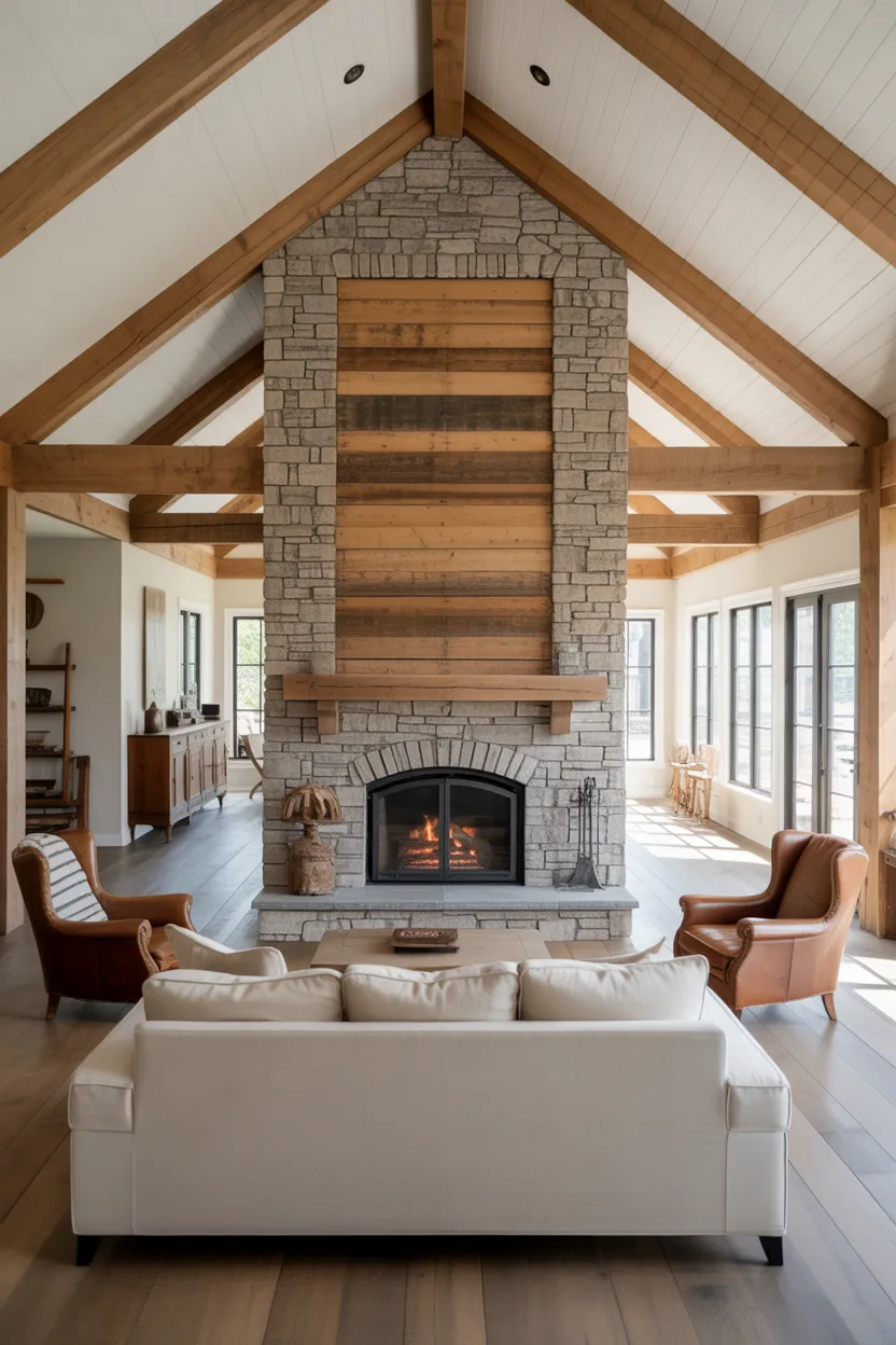 Modern Farmhouse Fireplace Ideas