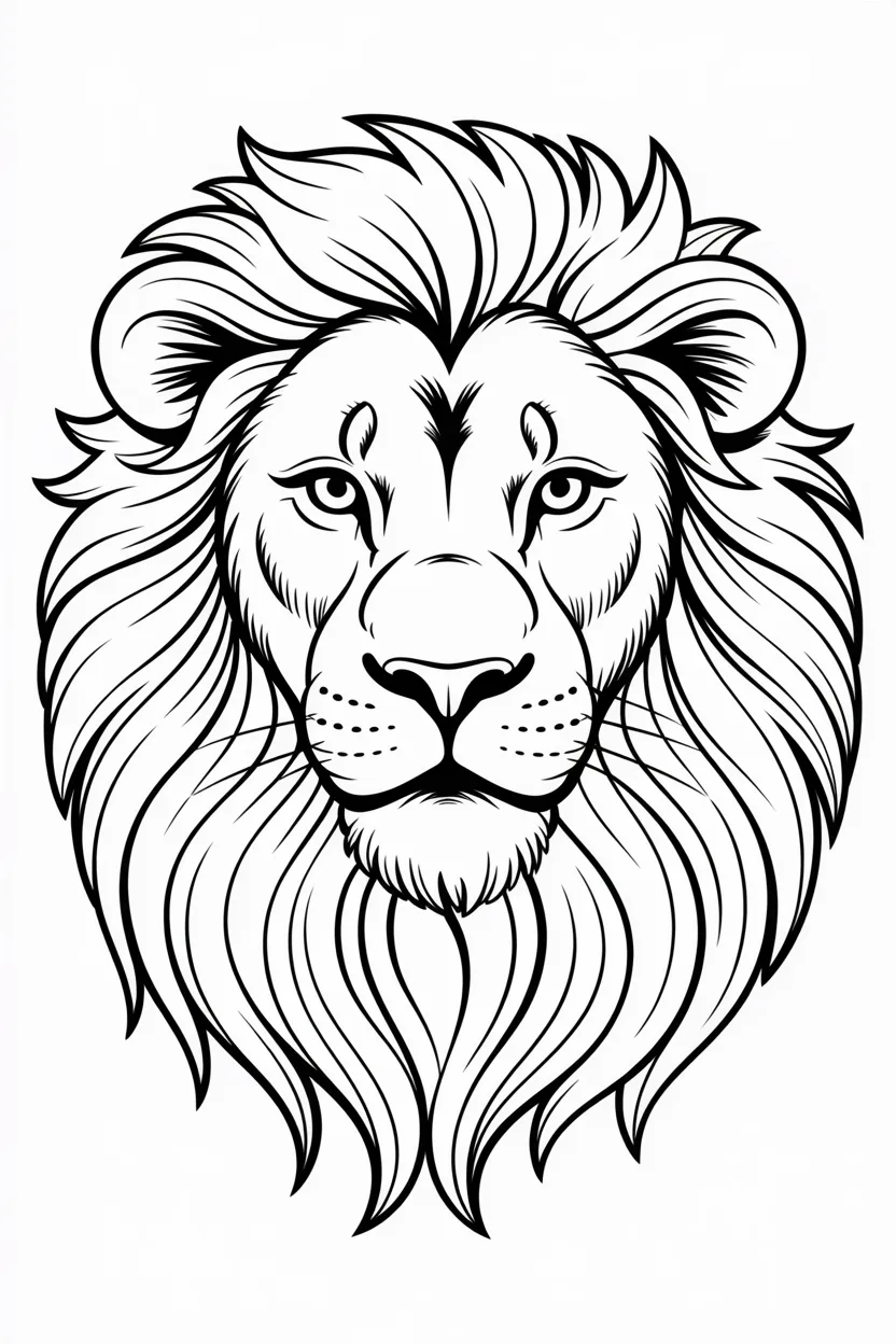 lion coloring pages free printable